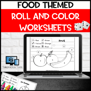 Themed Roll and Color Worksheets for Preschool