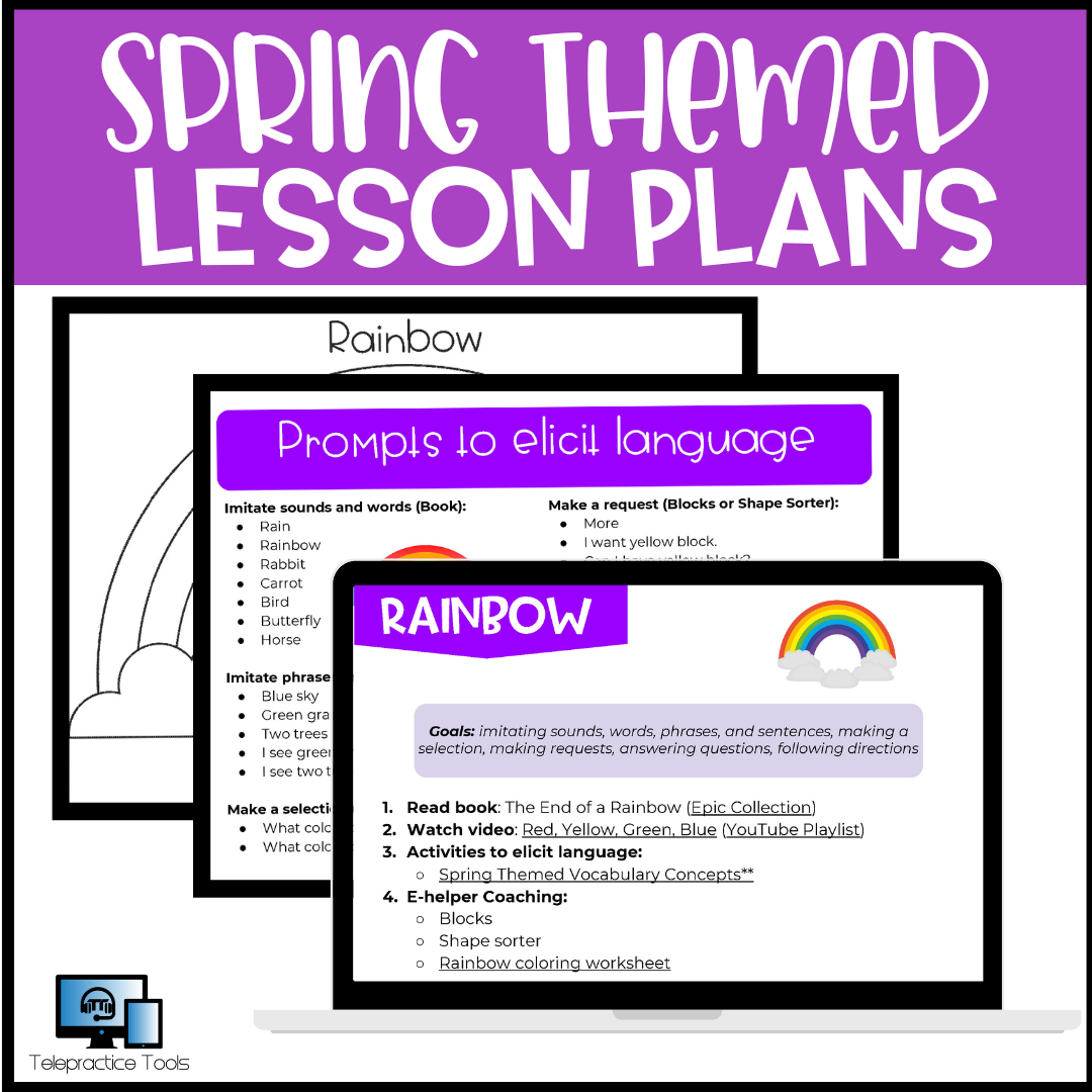 SPRING Themed Lesson Plans for Speech Therapy: Elementary (K-5th