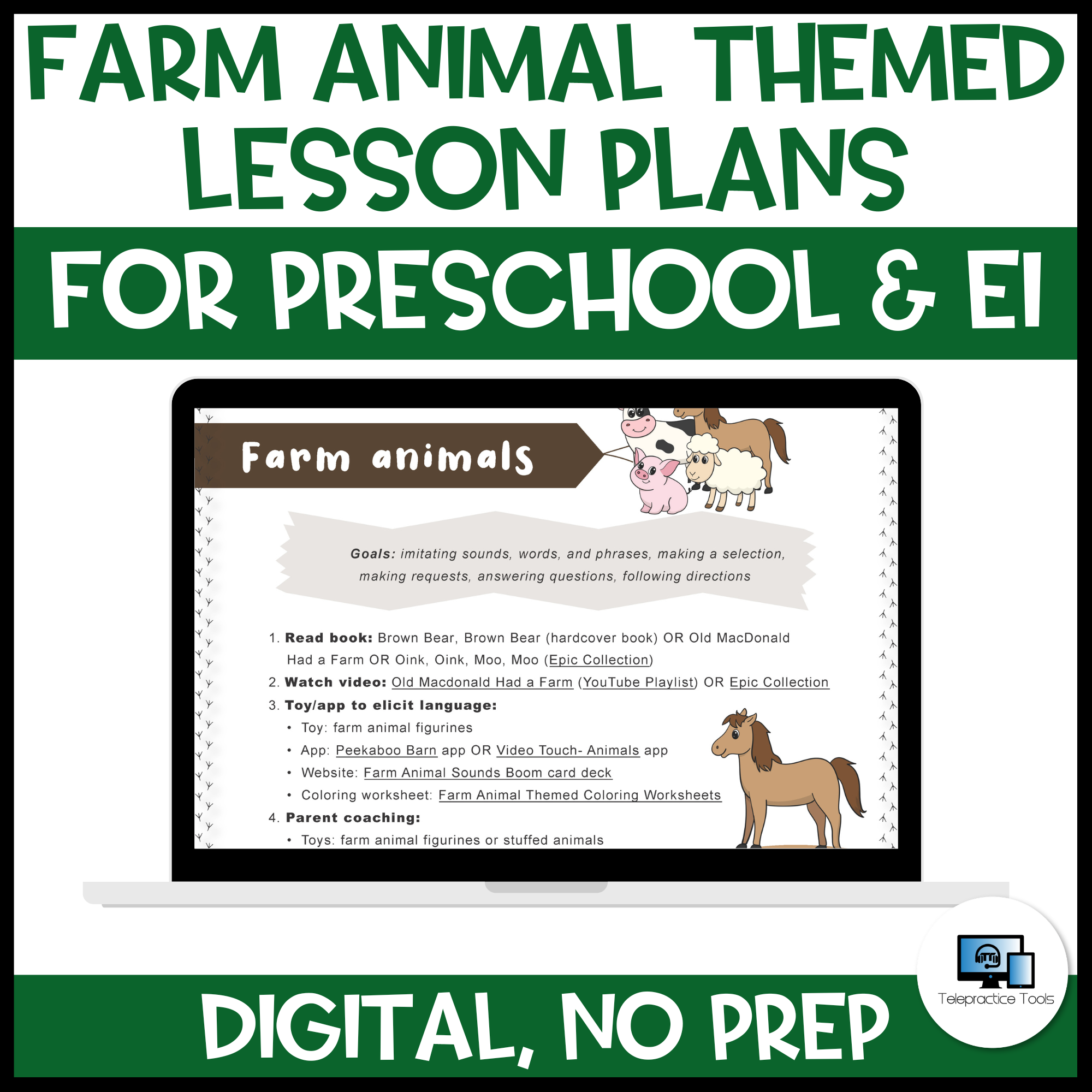 Farm Animals For Kids A Complete Lesson Plan Games4esl